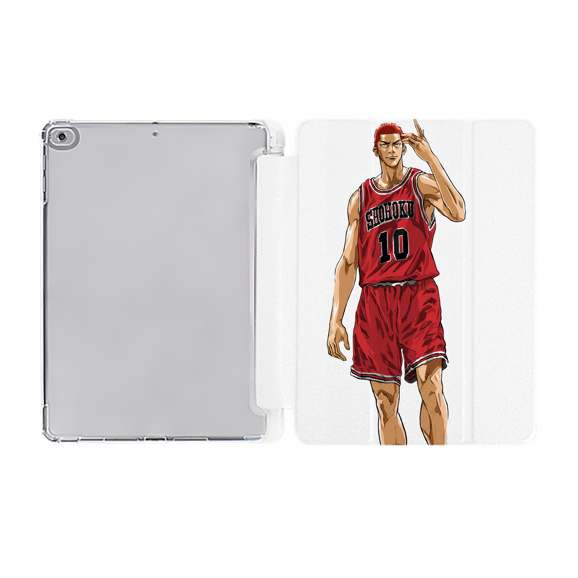 （画像用） SLAM DUNK／スラムダンク IPad ケース ペン収納付き 三つ折りスタンド PUレザー×シリコン 対応機種9.5/10.5/10.9インチ